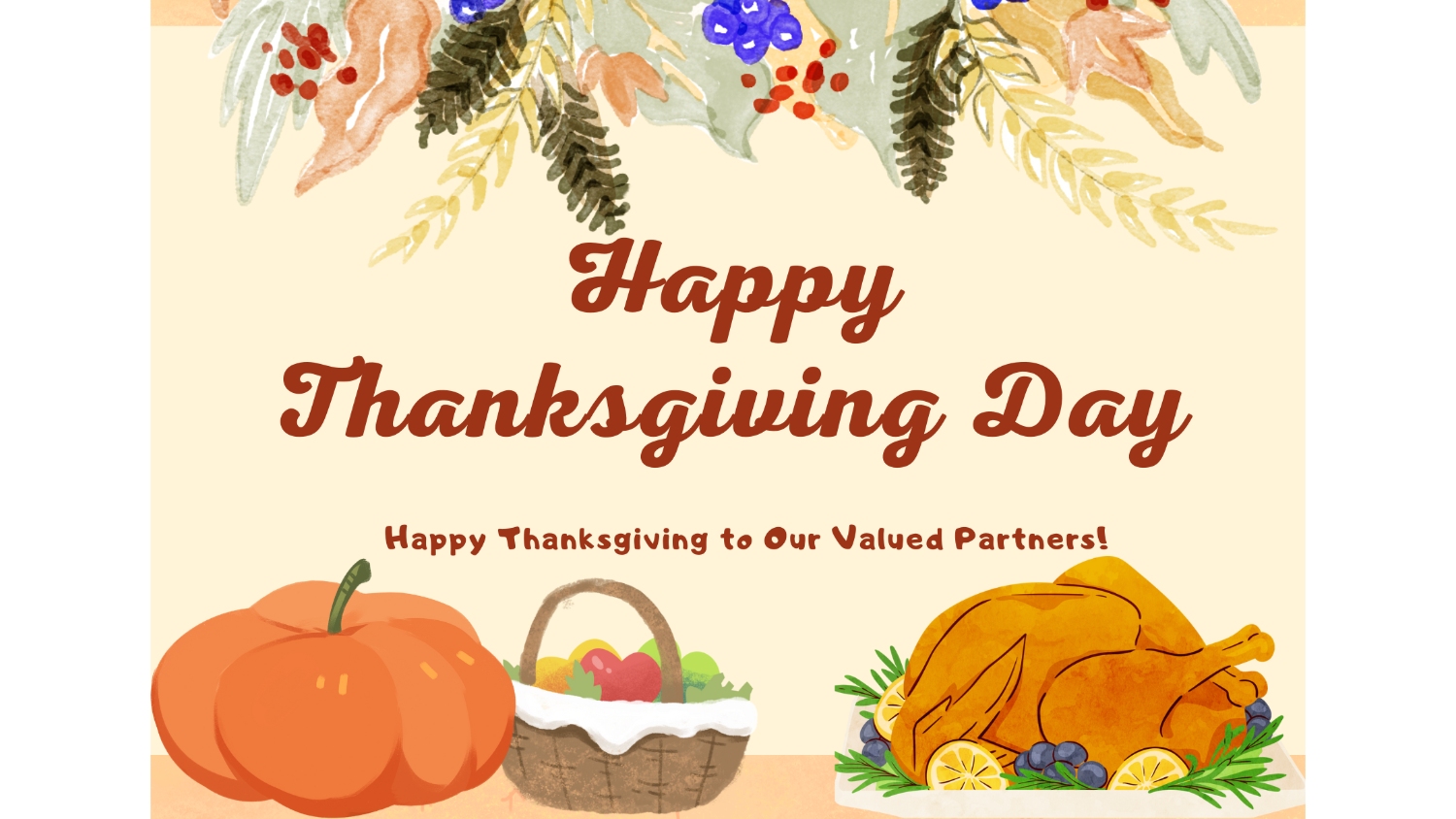 Feliz Dia de Ação de Graças!